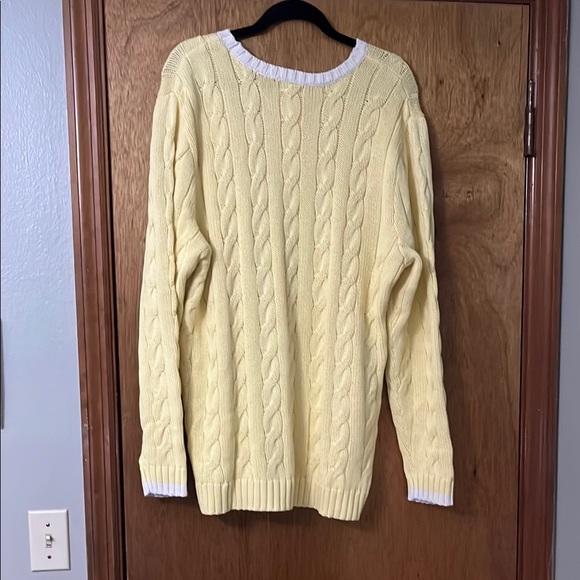 Yellow Cable Knit Sweater - Picture 7 of 7